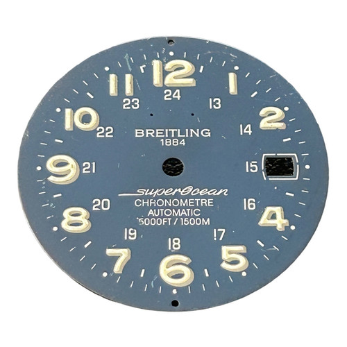 Cadran Breitling SuperOcean chronometre blue