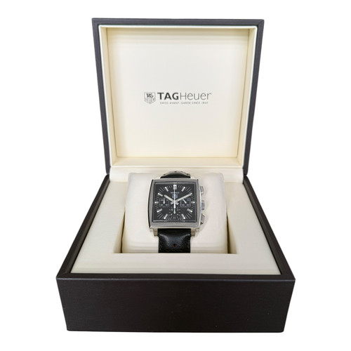 Montre Tag Heuer Monaco CW2111 cadran noir