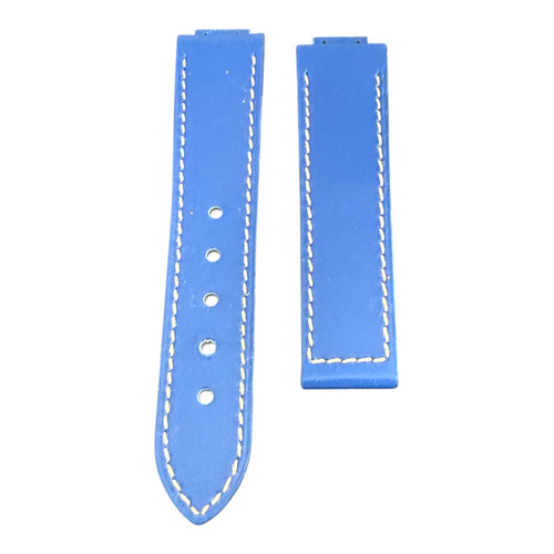 Bracelet Jorg Hysek cuir Bleu taille 8 NOS