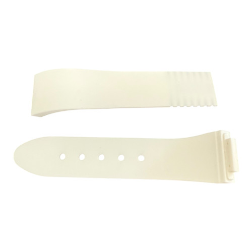 Bracelet Jorg Hysek Kilada caoutchouc blanc NOS