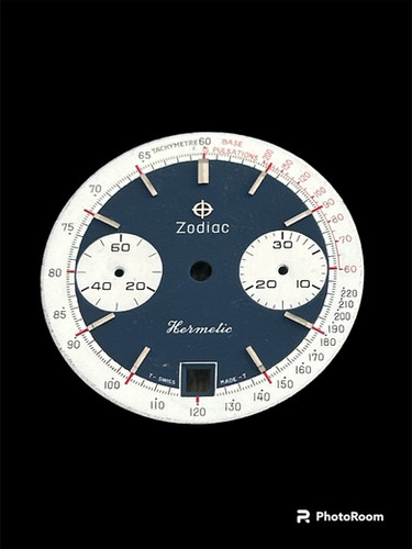 Cadran Dial Zodiac hermetic chronographe