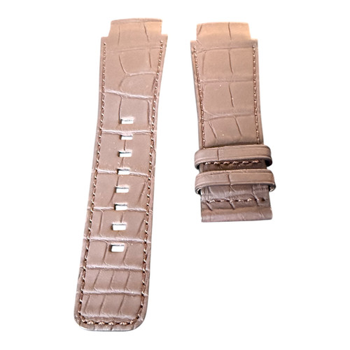 Bracelet Clerc en cuir d’alligator Brun pour modèle Hydroscaph