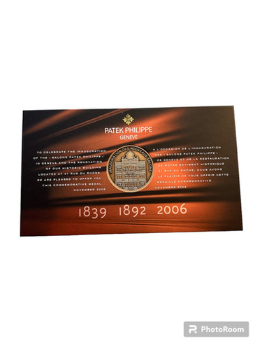 Médaille « salons » Patek Philippe