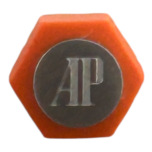 Audemars Piguet 6mm Silver Stainless Steel & Orange Rubber Crown