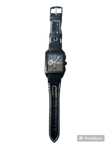 Montre Maurice Lacroix rectangulaire chronographe full black Pontos