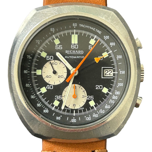 Montre chronographe Richard cal Lemania 1341