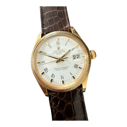 Montre Rolex Date or 18k vintage
