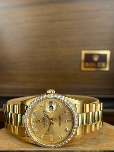 Montre Rolex President Day-Date 36mm Factory Diamond Full Set