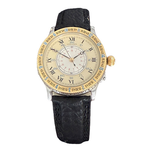 Montre Longines Lindbergh hour angle or acier