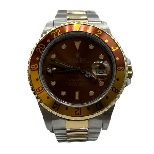 Montre Rolex Vintage Gmt-Master II Root Beer or acier