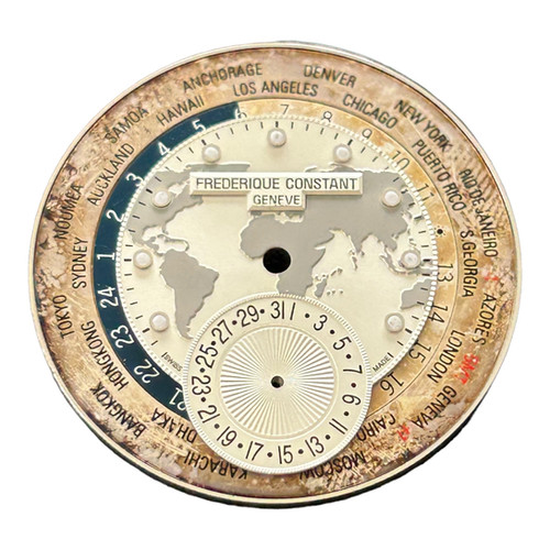 Zifferblatt Frédérique Constant Worldtimer