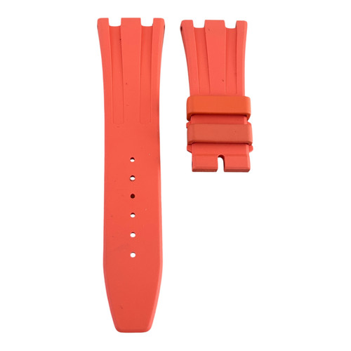 AUDEMARS PIGUET ROYAL OAK KAUTSCHUKARMBAND DAMEN 24MM WEISS ORANGE