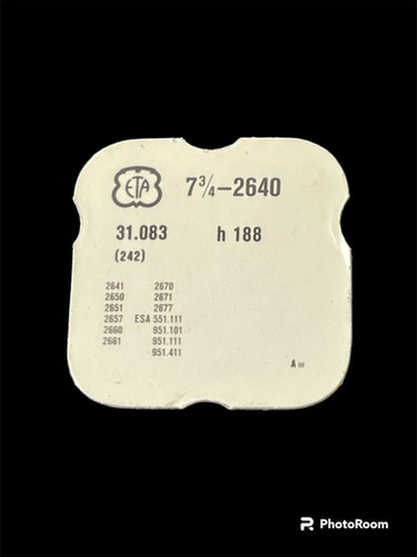 ETA cal. 2640 parts