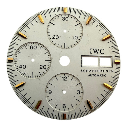 IWC Dial Chronograph Day Date Silver Dial 29.5mm