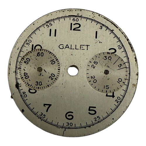 Quadrante vintage cronografo Gallet 23,60mm