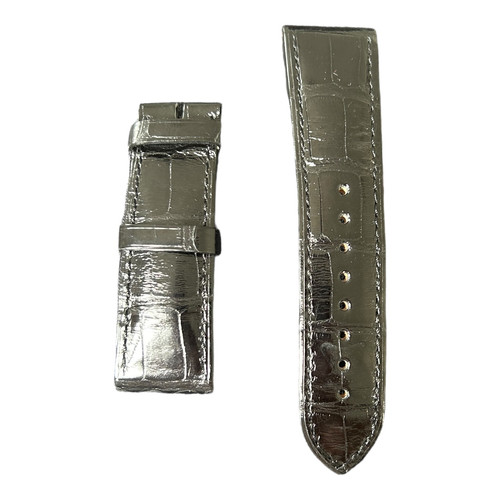 Cinturino in pelle Vacheron Constantin black alligator 23x20mm